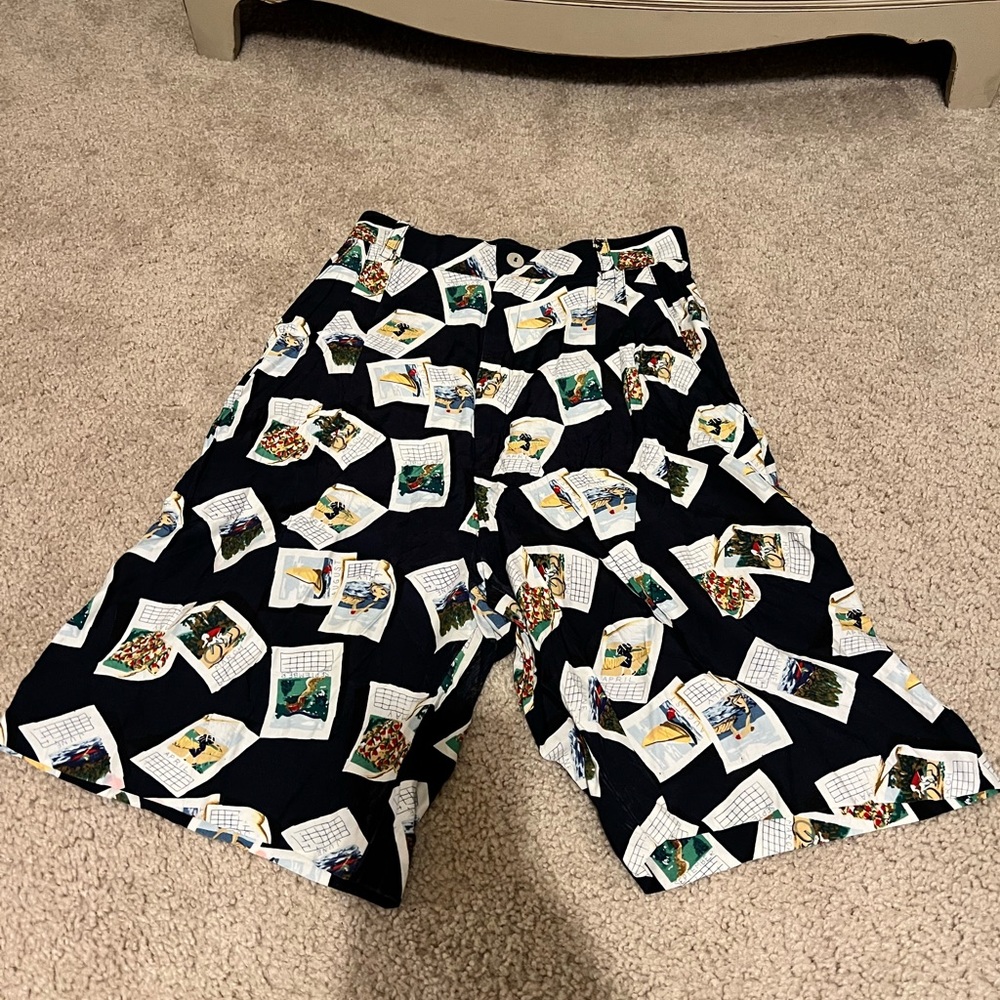Vintage Calendar High Waisted shorts